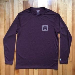 Billabong Surf Shirt Rashguard Heather Maroon